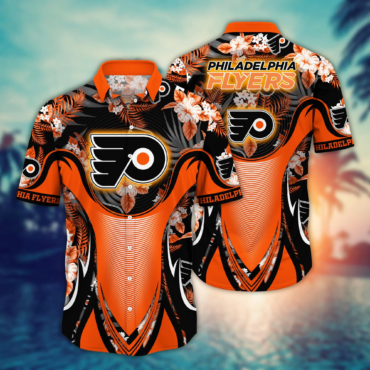 Philadelphia Flyers NHL Hawaiian Shirt Pool Parties Aloha Shirt