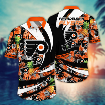 Philadelphia Flyers NHL Hawaiian Shirt Sun Soaked Aloha Shirt