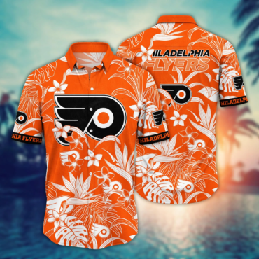 Philadelphia Flyers NHL Hawaiian Shirt Tropical Aloha Shirt