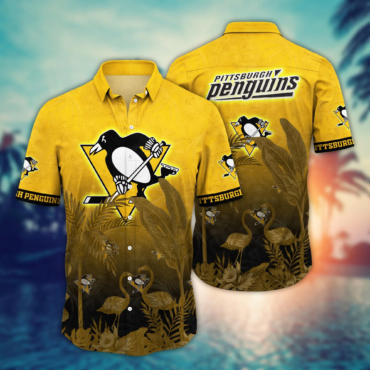 Pittsburgh Penguins NHL Hawaiian Shirt Bikinistime Aloha Shirt