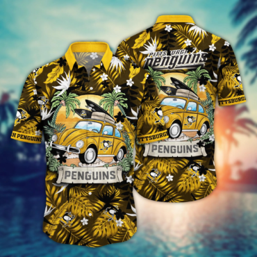 Pittsburgh Penguins NHL Hawaiian Shirt Sunshinetime Aloha Shirt