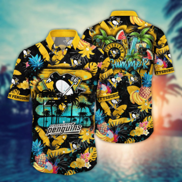 Pittsburgh Penguins NHL Hawaiian Shirt Vacationtime Aloha Shirt