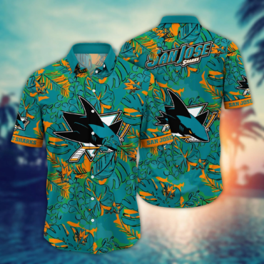 San Jose Sharks NHL Hawaiian Shirt Air Conditioning Aloha Shirt