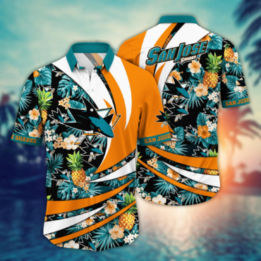 San Jose Sharks NHL Hawaiian Shirt Sunglasses Club Match Shirts
