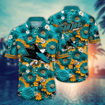 San Jose Sharks NHL Hawaiian Shirt Trending For This Summer Customize Shirt
