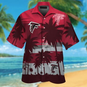 Atlanta Falcons Tropical Button Up Hawaiian Short Sleeve Shirt Ver06