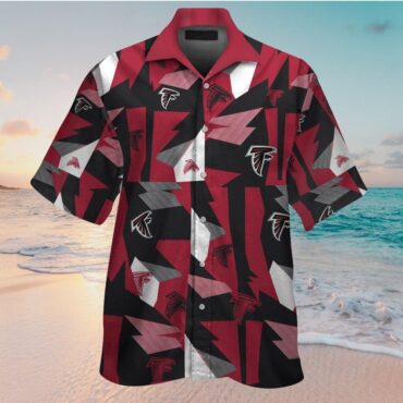 Atlanta Falcons Tropical Button Up Hawaiian Short Sleeve Shirt Ver05