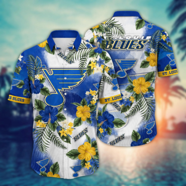 St. Louis Blues NHL Hawaiian Shirt Beach Balls Time Aloha Shirt