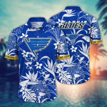 St. Louis Blues NHL Hawaiian Shirt Beach Days Aloha Shirt