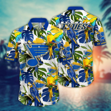 St. Louis Blues NHL Hawaiian Shirt July Time Aloha Shirt