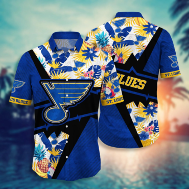 St. Louis Blues NHL Hawaiian Shirt Picnics Aloha Shirt