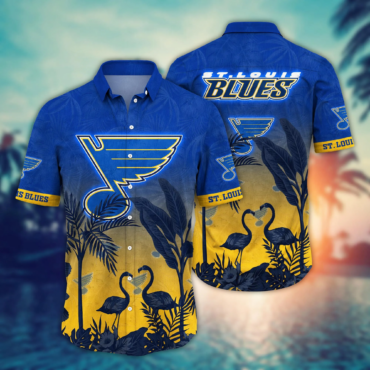 St. Louis Blues NHL Hawaiian Shirt Sun Dresses Time Aloha Shirt