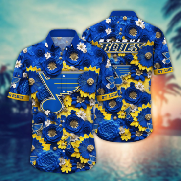 St. Louis Blues NHL Hawaiian Shirt Trending For This Summer Customize Shirt Any Team