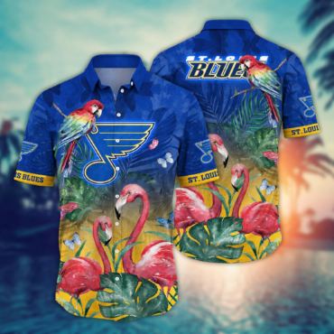St. Louis Blues NHL Hawaiian Shirt Warmth Aloha Shirt