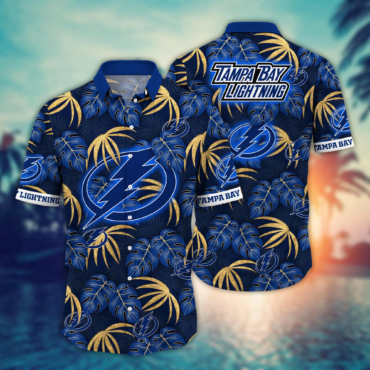 Tampa Bay Lightning NHL Hawaiian Shirt Golden Rays Aloha Shirt