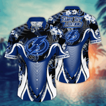 Tampa Bay Lightning NHL Hawaiian Shirt Pool Days Aloha Shirt