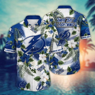 Tampa Bay Lightning NHL Hawaiian Shirt Starry Nights Time Aloha Shirt