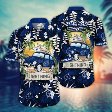 Tampa Bay Lightning NHL Hawaiian Shirt Surfing Time Aloha Shirt