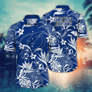 Tampa Bay Lightning NHL Hawaiian Shirt Vacation Time Aloha Shirt