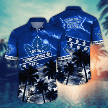 Toronto Maple Leafs NHL Hawaiian Shirt Tan Lines Time Aloha Shirt