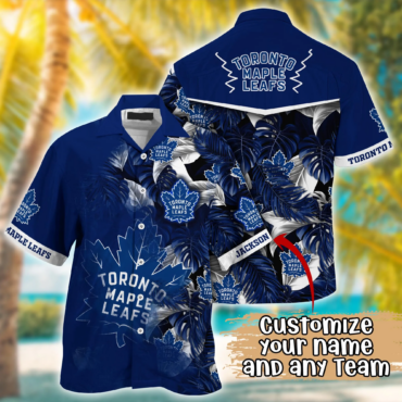 Toronto Maple Leafs NHL Summer Hawaii Shirt And T Shirt Custom Aloha Shirt