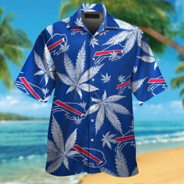 Buffalo Bills Short Sleeve Button Up Hawaiian Tropical Shirt Ver015