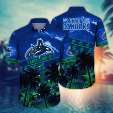 Vancouver Canucks NHL Hawaiian Shirt Barbecues Time Aloha Shirt