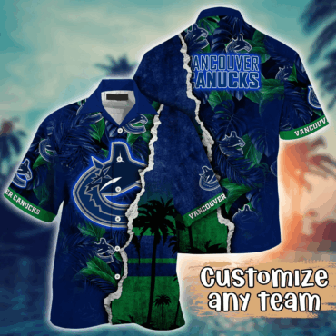 Vancouver Canucks NHL Hawaiian Shirt Custom Mid Year Aloha Shirt
