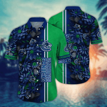Vancouver Canucks NHL Hawaiian Shirt Custom Straw Hats Aloha Shirt