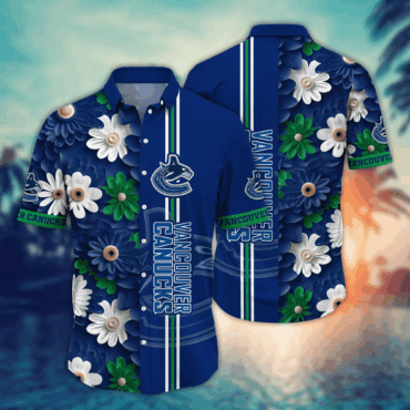 Vancouver Canucks NHL Hawaiian Shirt Heat Aloha Shirt
