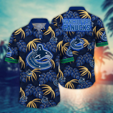 Vancouver Canucks NHL Hawaiian Shirt Music Festivals Aloha Shirt