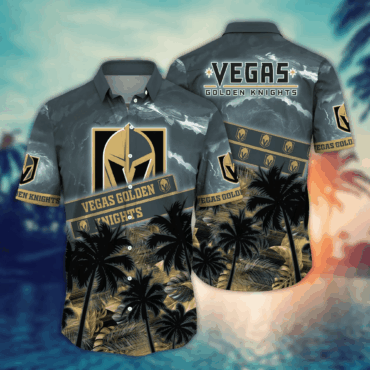 Vegas Golden Knights NHL Hawaiian Shirt Beach Season Time Aloha Shirt