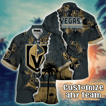 Vegas Golden Knights NHL Hawaiian Shirt Custom Road Trips Aloha Shirt