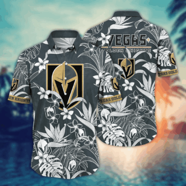Vegas Golden Knights NHL Hawaiian Shirt Tanning Time Aloha Shirt