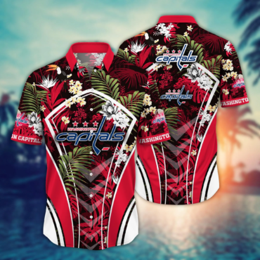 Washington Capitals NHL Hawaiian Shirt Ceiling Fans Aloha Shirt