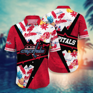 Washington Capitals NHL Hawaiian Shirt High Temperatures Aloha Shirt