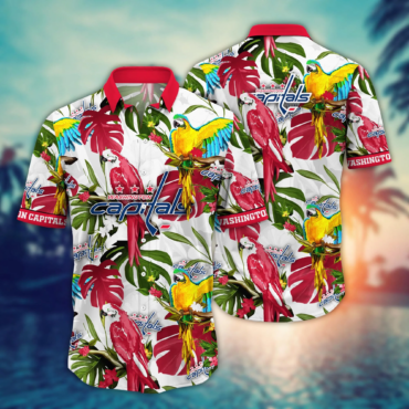 Washington Capitals NHL Hawaiian Shirt July Time Aloha Shirt