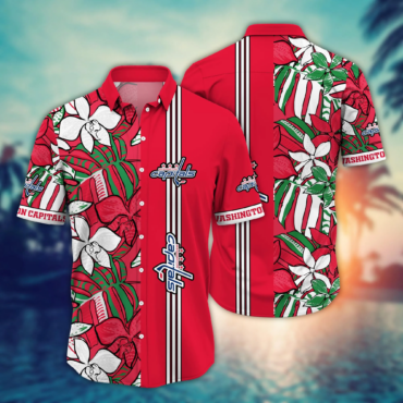 Washington Capitals NHL Hawaiian Shirt Vacation Aloha Shirt