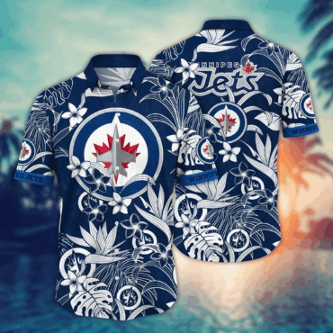 Winnipeg Jets NHL Hawaiian Shirt Getaways Aloha Shirt