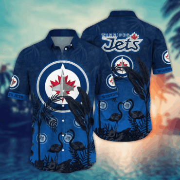 Winnipeg Jets NHL Hawaiian Shirt Summer Fruits Time Aloha Shirt