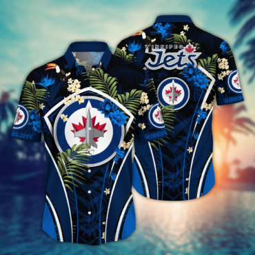 Winnipeg Jets NHL Hawaiian Shirt Sunning Aloha Shirt